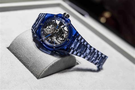 hublot women's blue watch|big bang integrated blue sapphire.